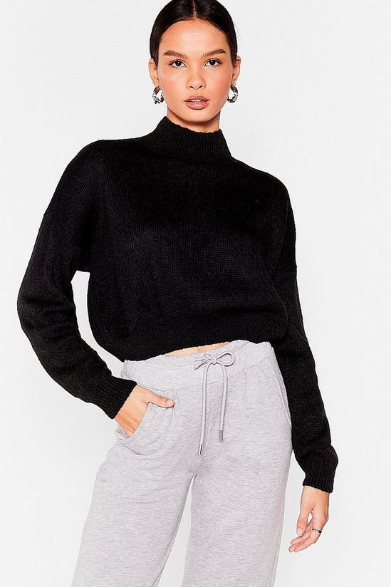 NastyGal In Our Comfort Zone High Neck Knit Jumper 1