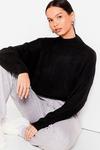 NastyGal In Our Comfort Zone High Neck Knit Jumper thumbnail 2