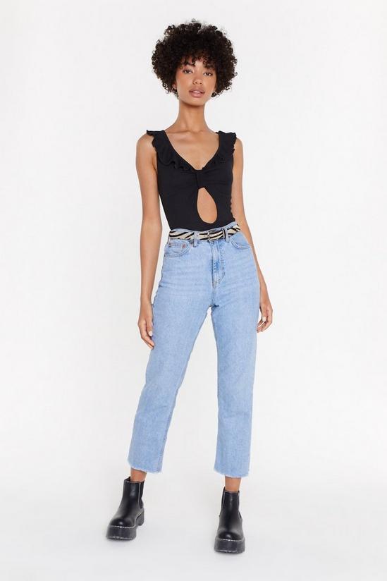 NastyGal Cut-Out of My Inheritance Knot Front Bodysuit 4