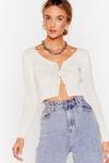 NastyGal No Chills Cropped Button-Down Cardigan thumbnail 2