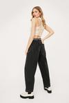 NastyGal Faded Oversized Wide Leg Jeans thumbnail 4