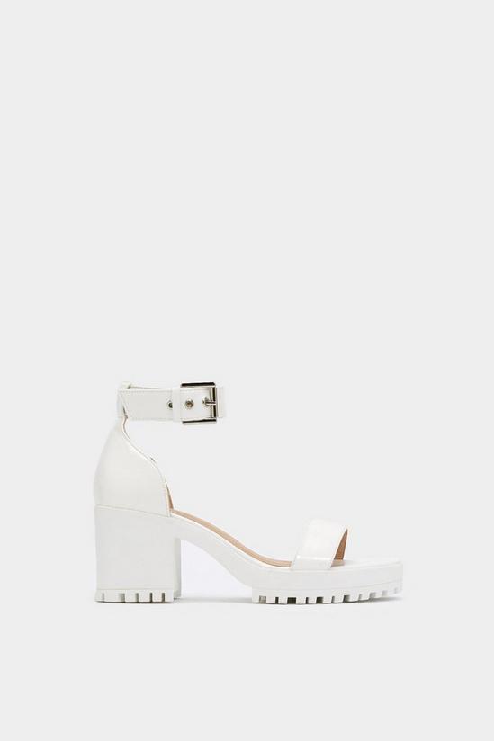 NastyGal Cleat It Fancy Faux Leather Sandals 2