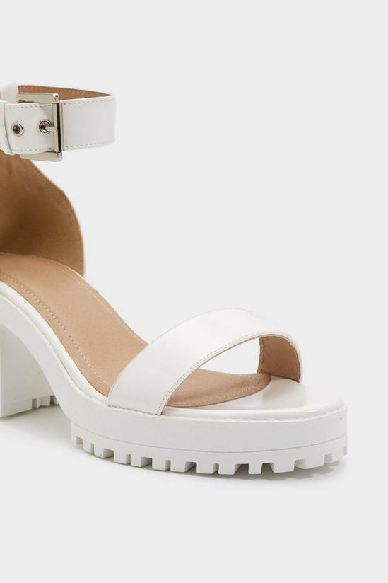 NastyGal Cleat It Fancy Faux Leather Sandals 4