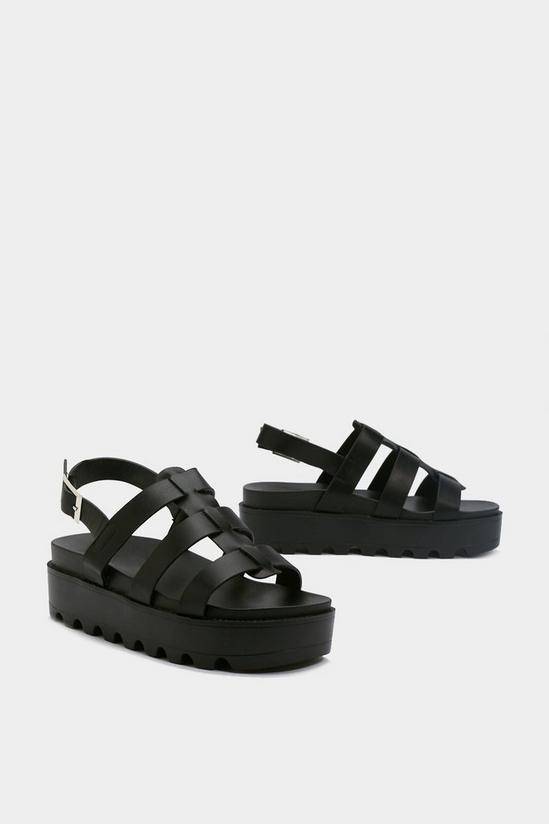 NastyGal Stand Your Ground Platform Cleated Sandals 2