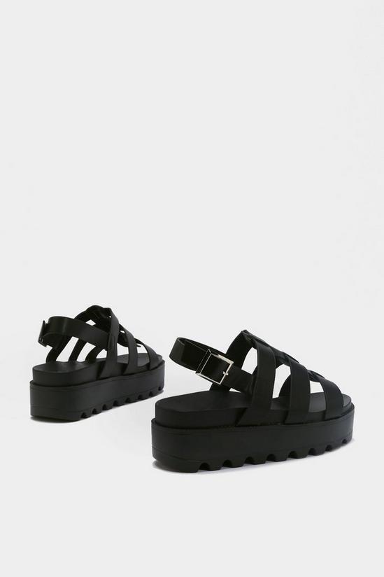 NastyGal Stand Your Ground Platform Cleated Sandals 3
