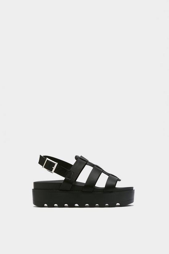 NastyGal Stand Your Ground Platform Cleated Sandals 4