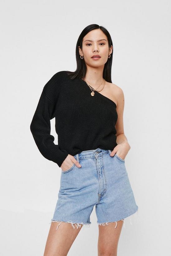 NastyGal My One and Only One Shoulder Sweater 2