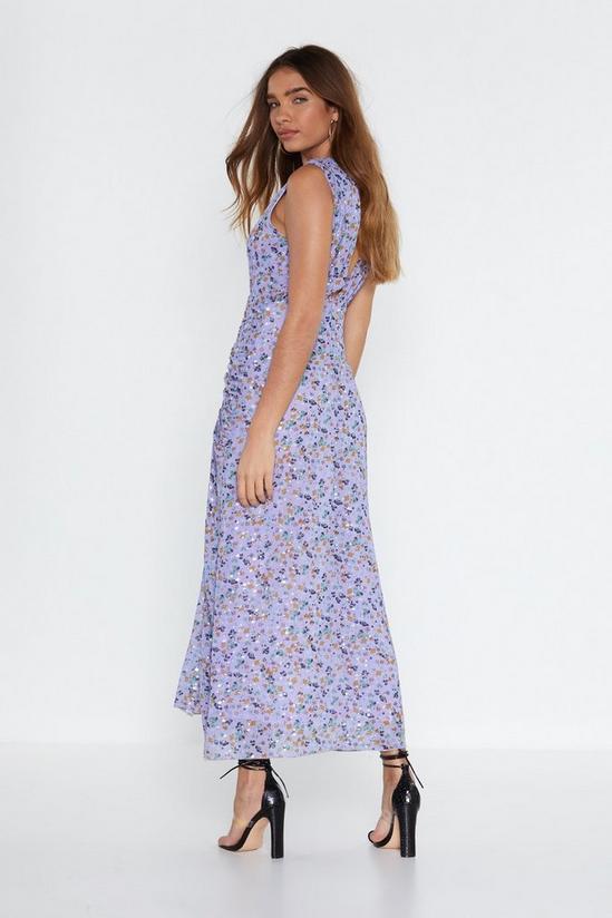 NastyGal Ruche Off Floral Dress 3