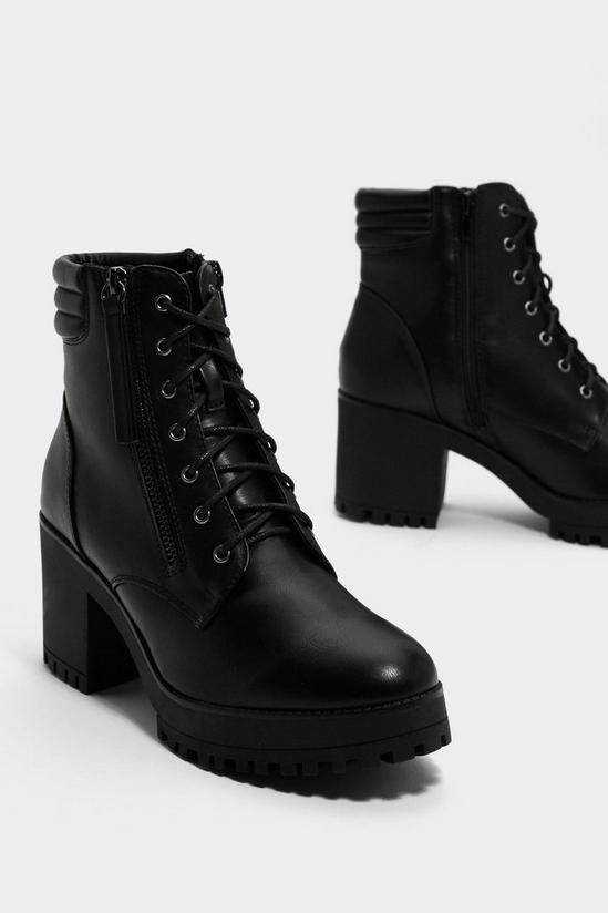 NastyGal Tough Act to Follow Faux Leather Boot 3