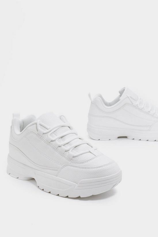 NastyGal Chunky Faux Leather Sneakers 2