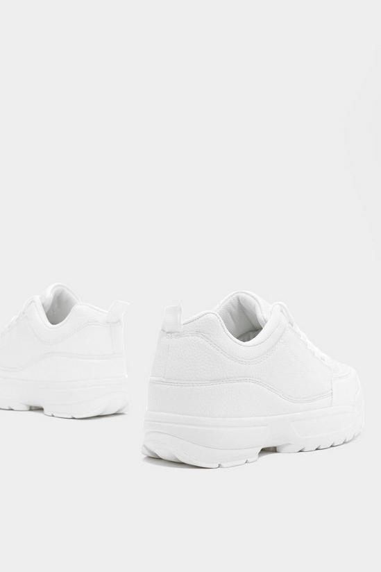 NastyGal Chunky Faux Leather Sneakers 4