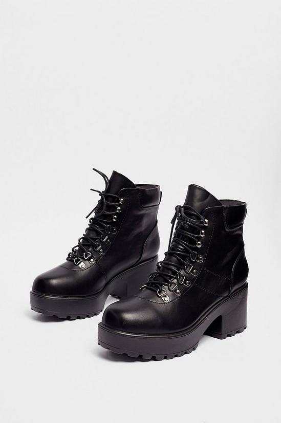 NastyGal Walk On By Lace-Up Platform Boots 1