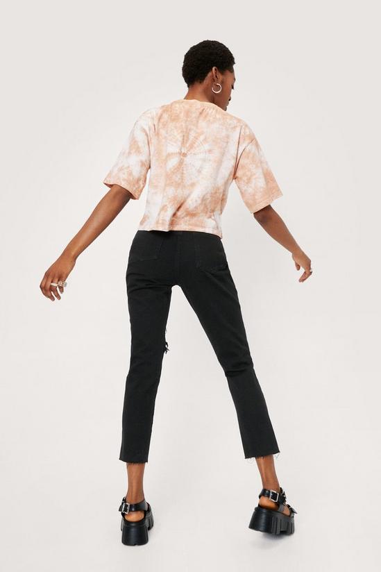 NastyGal High Waisted Distressed Mom Jeans 4