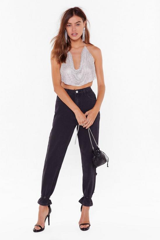NastyGal On the Cowl Chainmail Crop Top 4