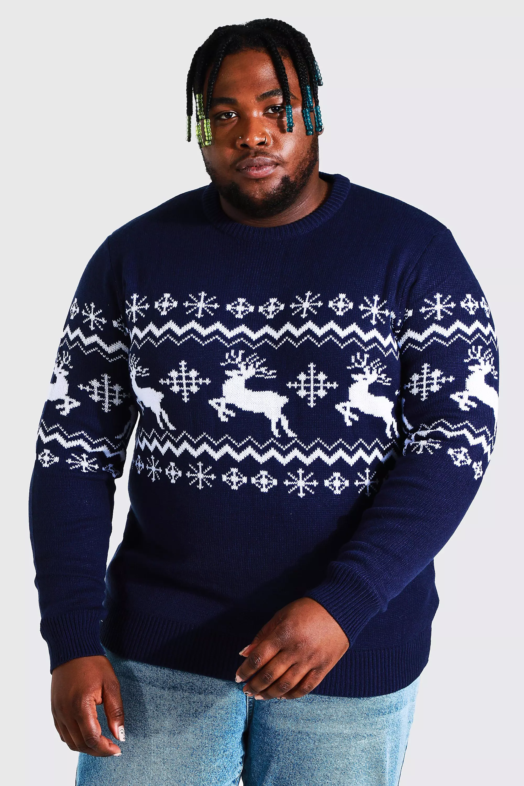 Plus size 2025 mens christmas jumpers