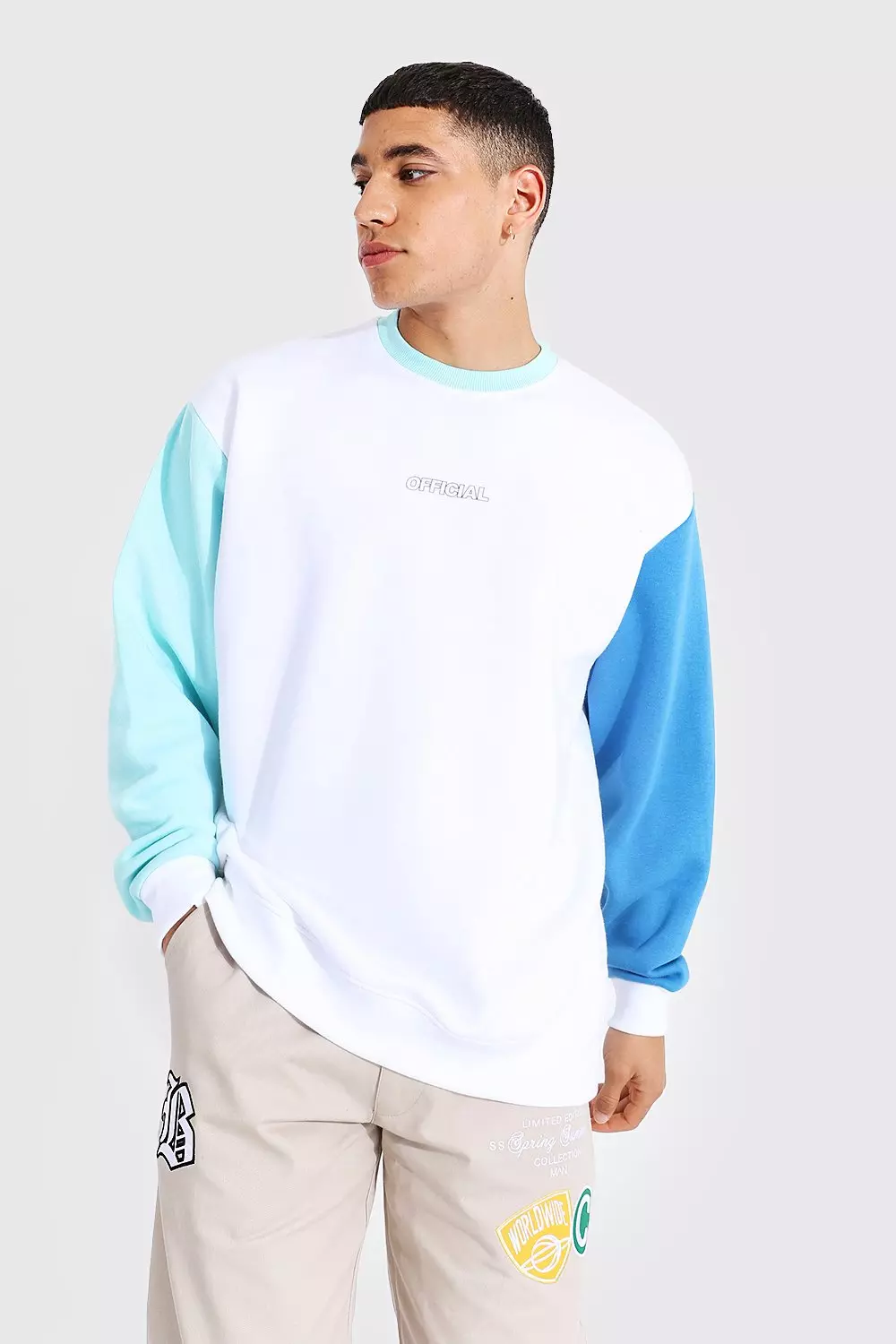 Colour deals block sweatshirt