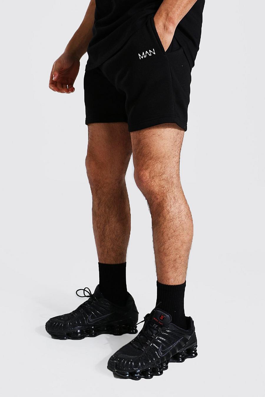 Black Original Man Short Length Slim Jersey Shorts image number 1