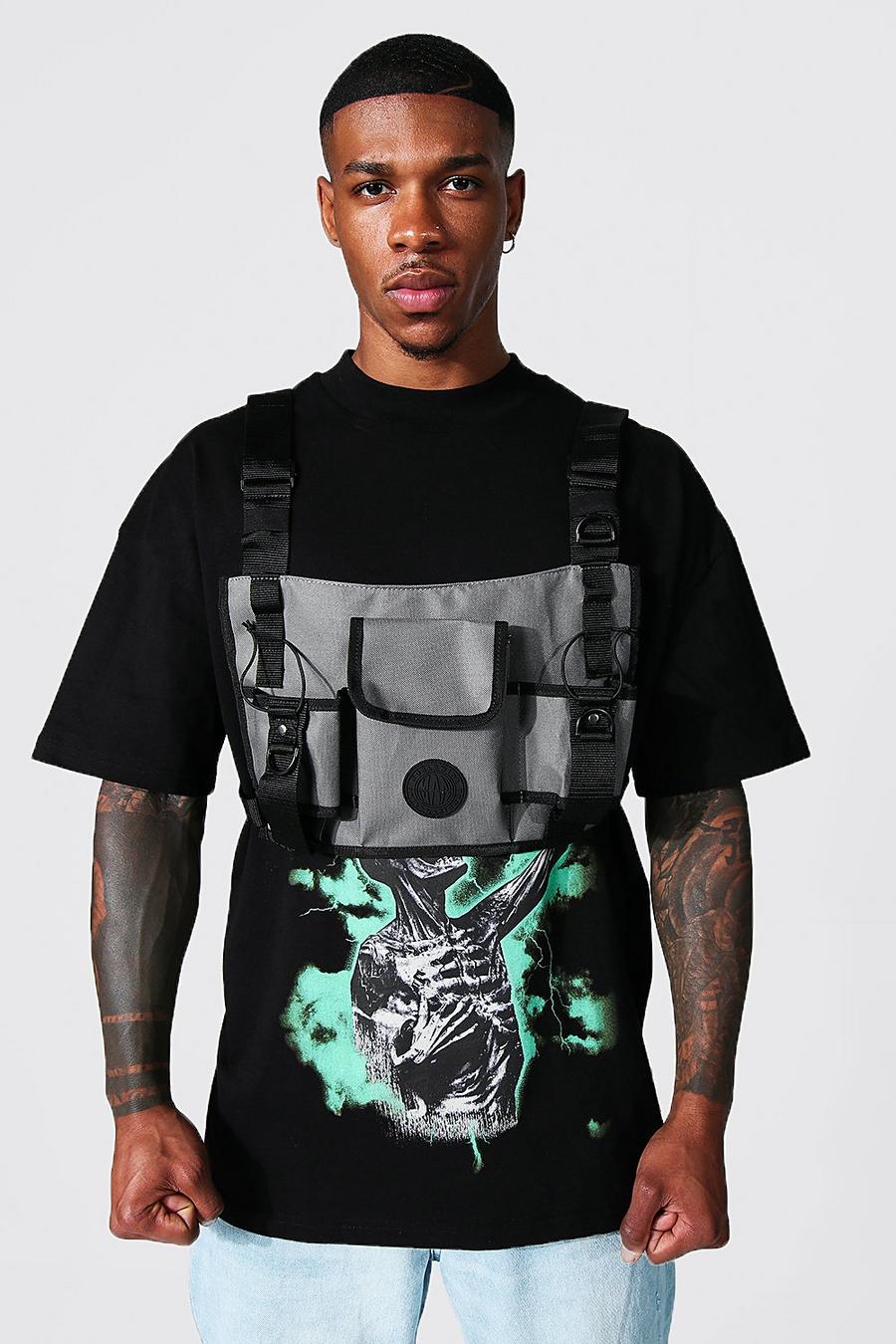 Charcoal Nylon Man Chest Rig image number 1