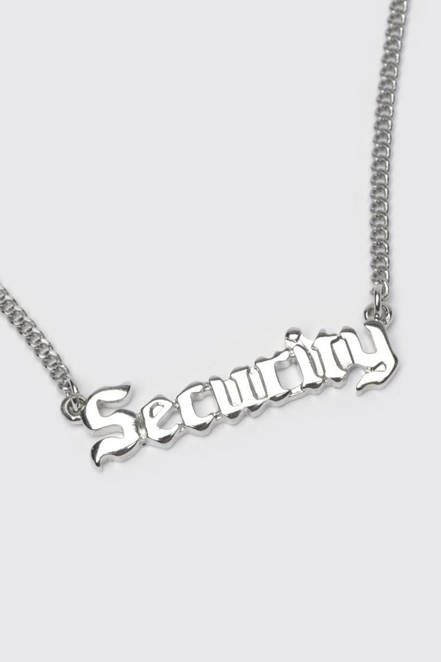 Collana con pendente Security, Silver image number 1