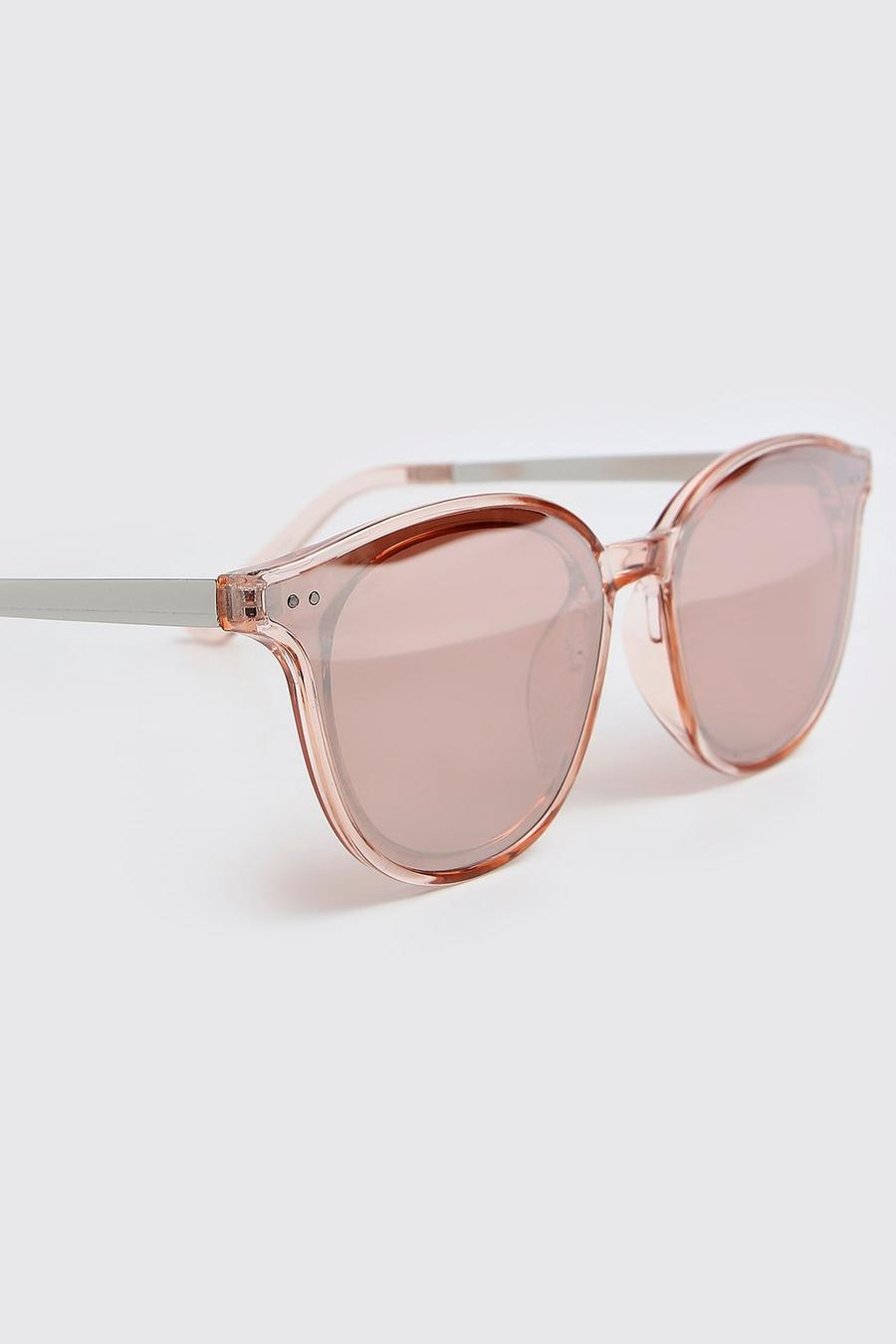 Gafas de sol redondas con montura, Pink rosa image number 1