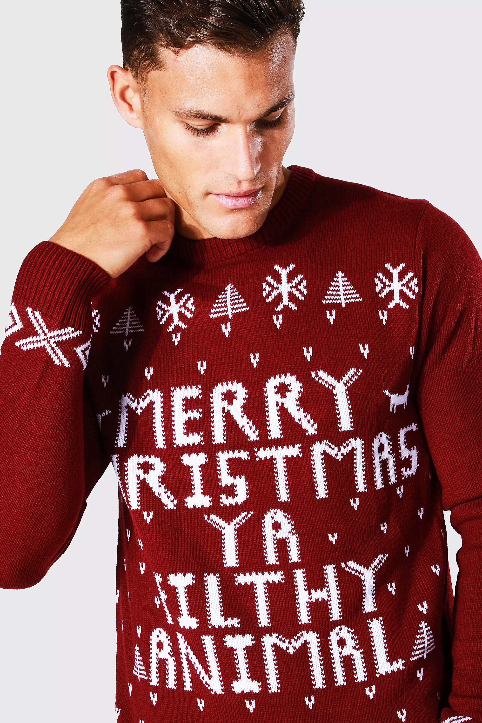 Merry christmas ya hot sale filthy animal jumper mens