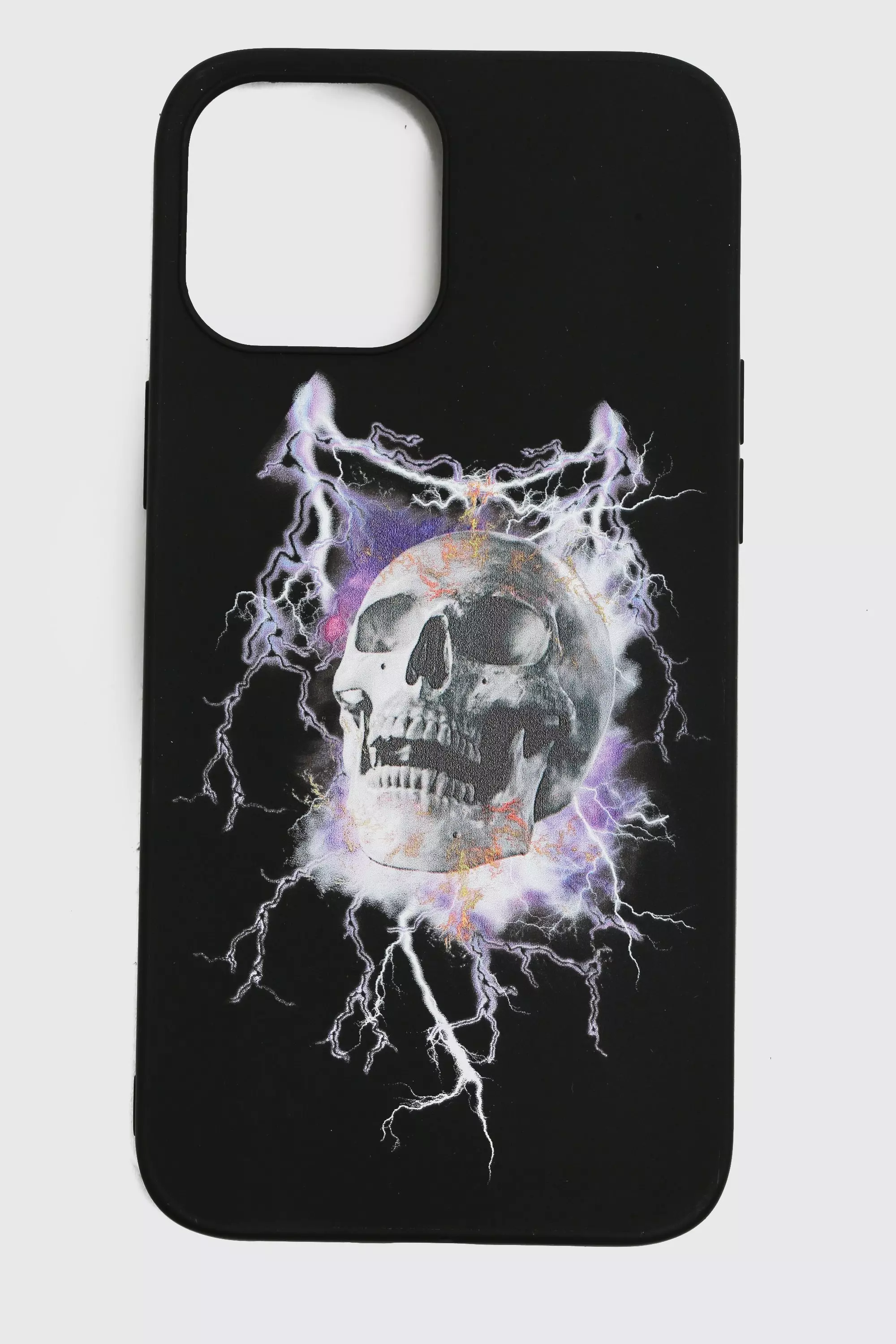 Black Man Skull Graphic iPhone 12 Case alternative image