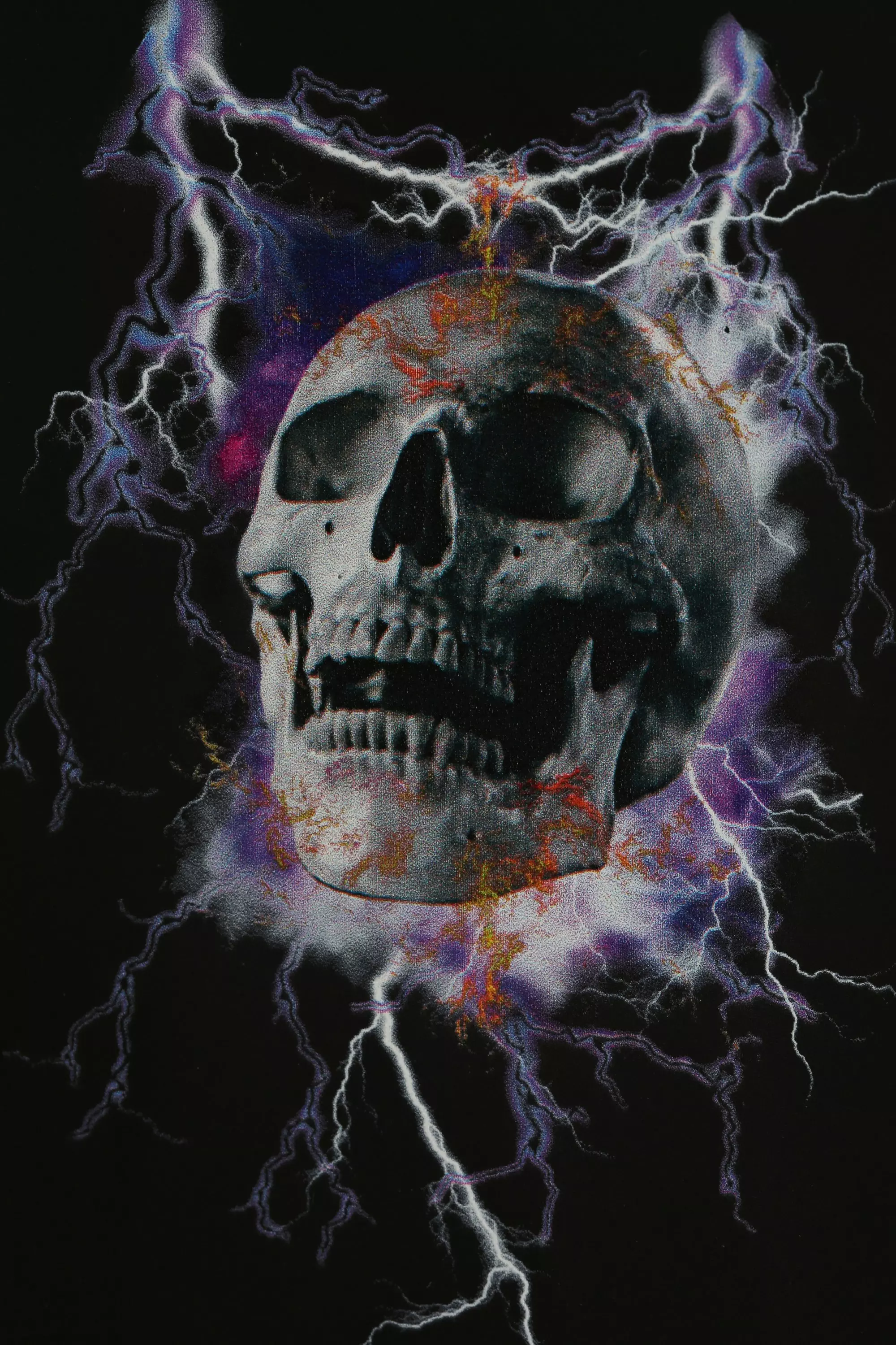 Black Man Skull Graphic iPhone 12 Case alternative image