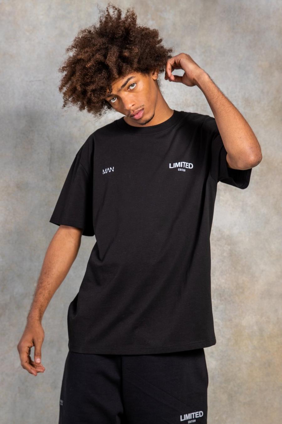 Black noir Oversized Dik Limited T-Shirt image number 1