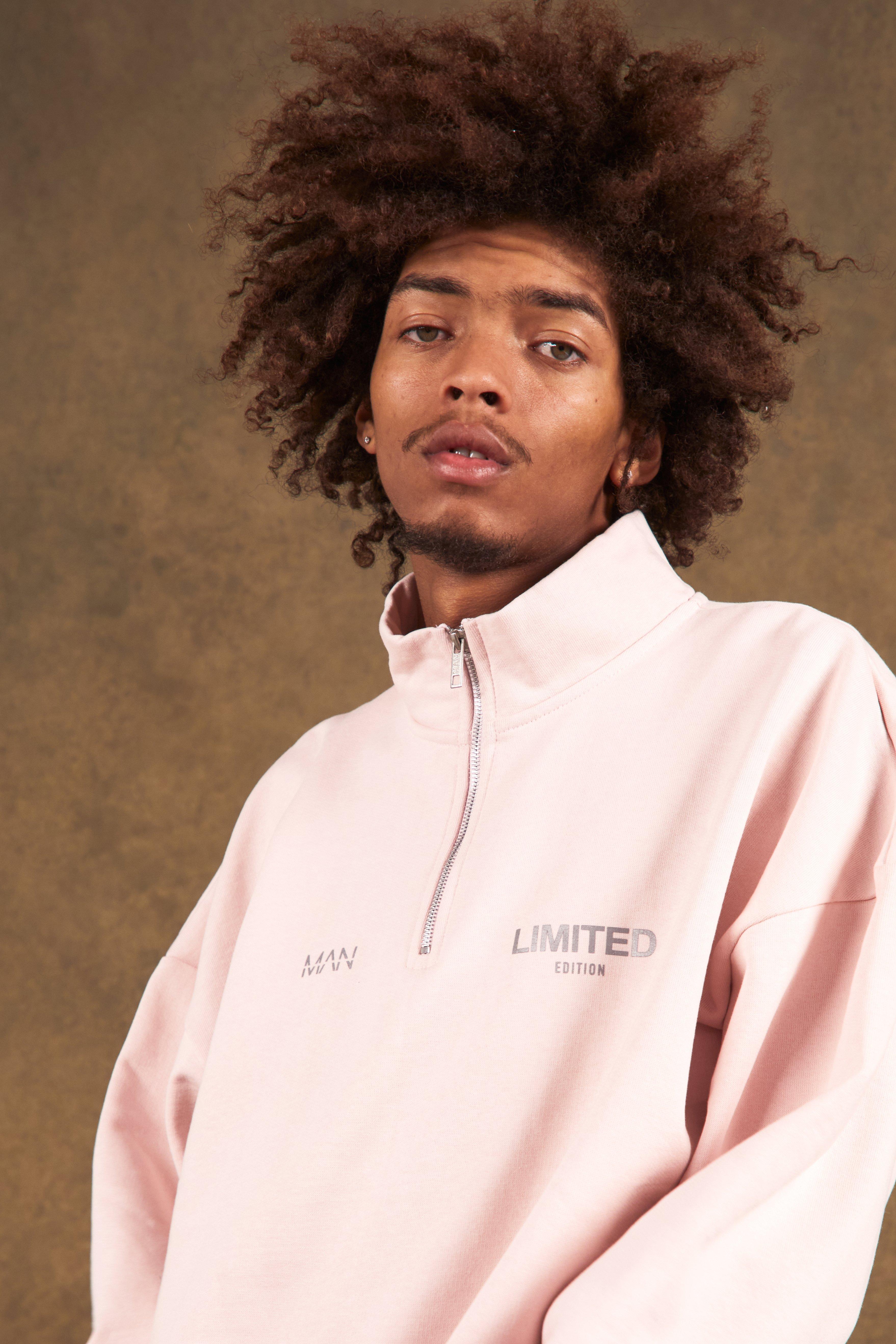 Oversized Heavyweight Limited Half Zip Hoodie