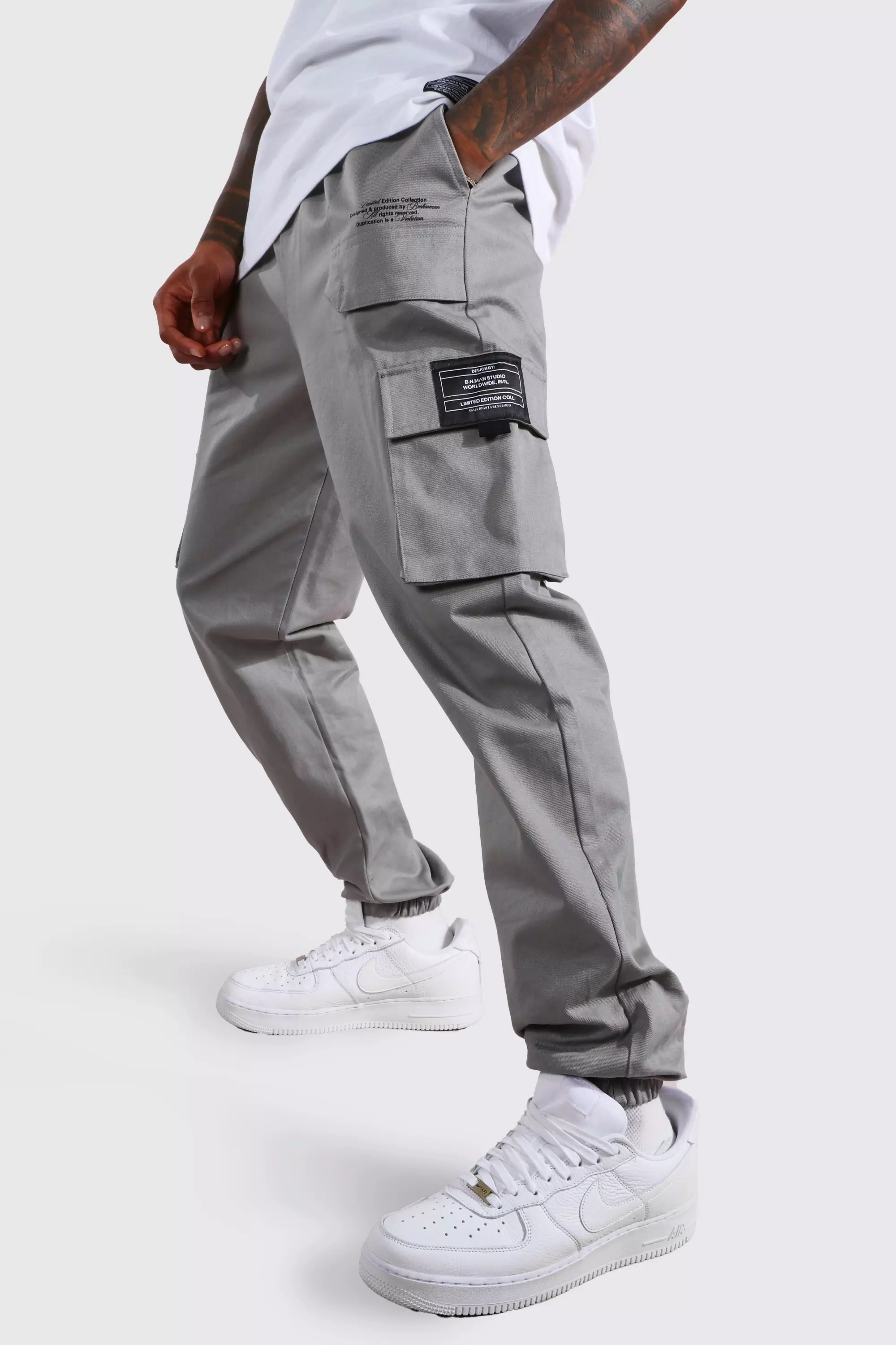 Grey Utility Cargo Trouser alternative image