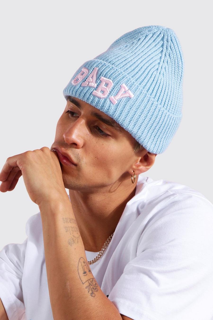 Bestickte Micro Beanie, Blue image number 1