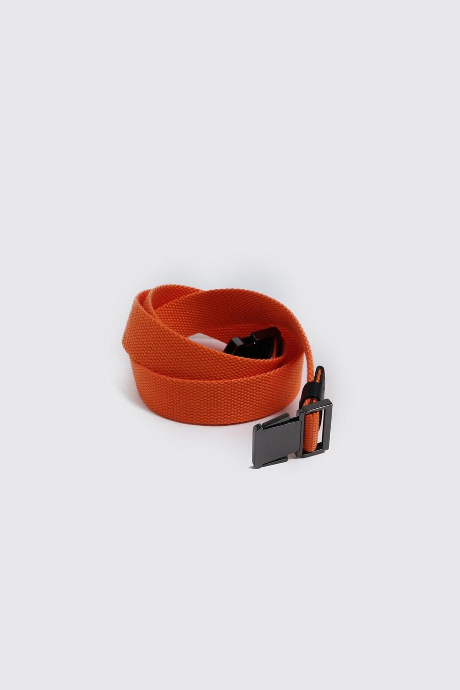 Cinturón utilitario de cincha con hebilla, Orange naranja image number 1