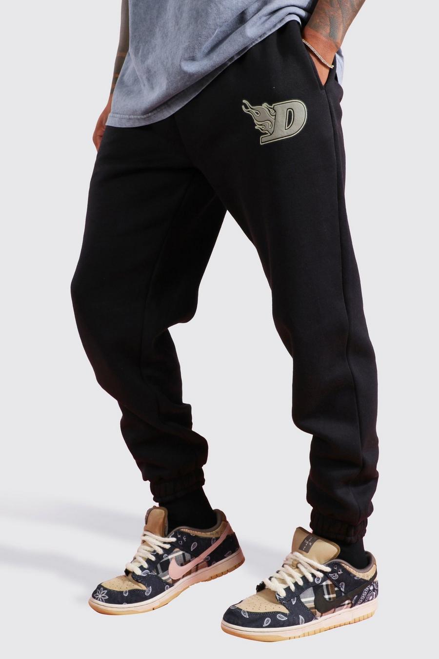 Black Joggers med tryck image number 1