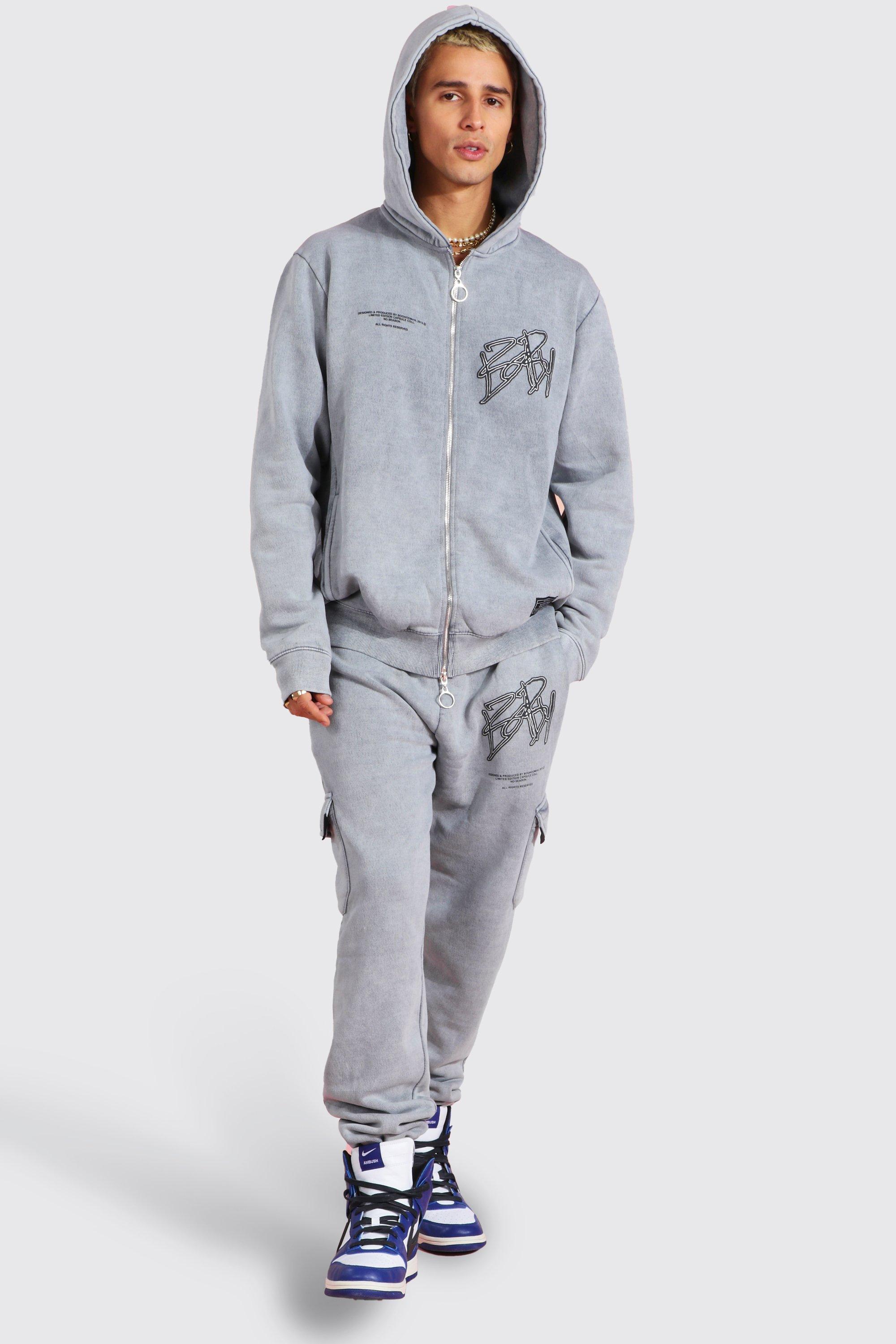 acid wash tracksuit mens