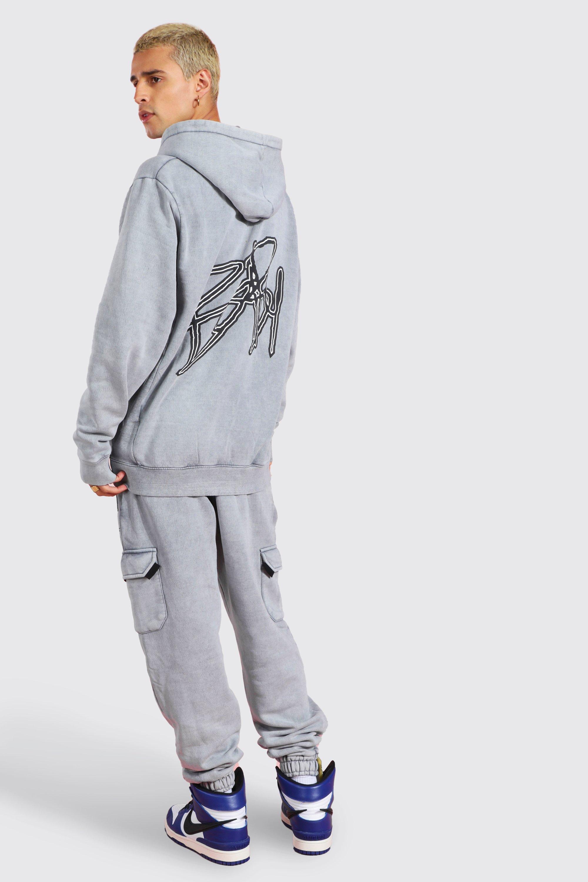 acid wash tracksuit mens