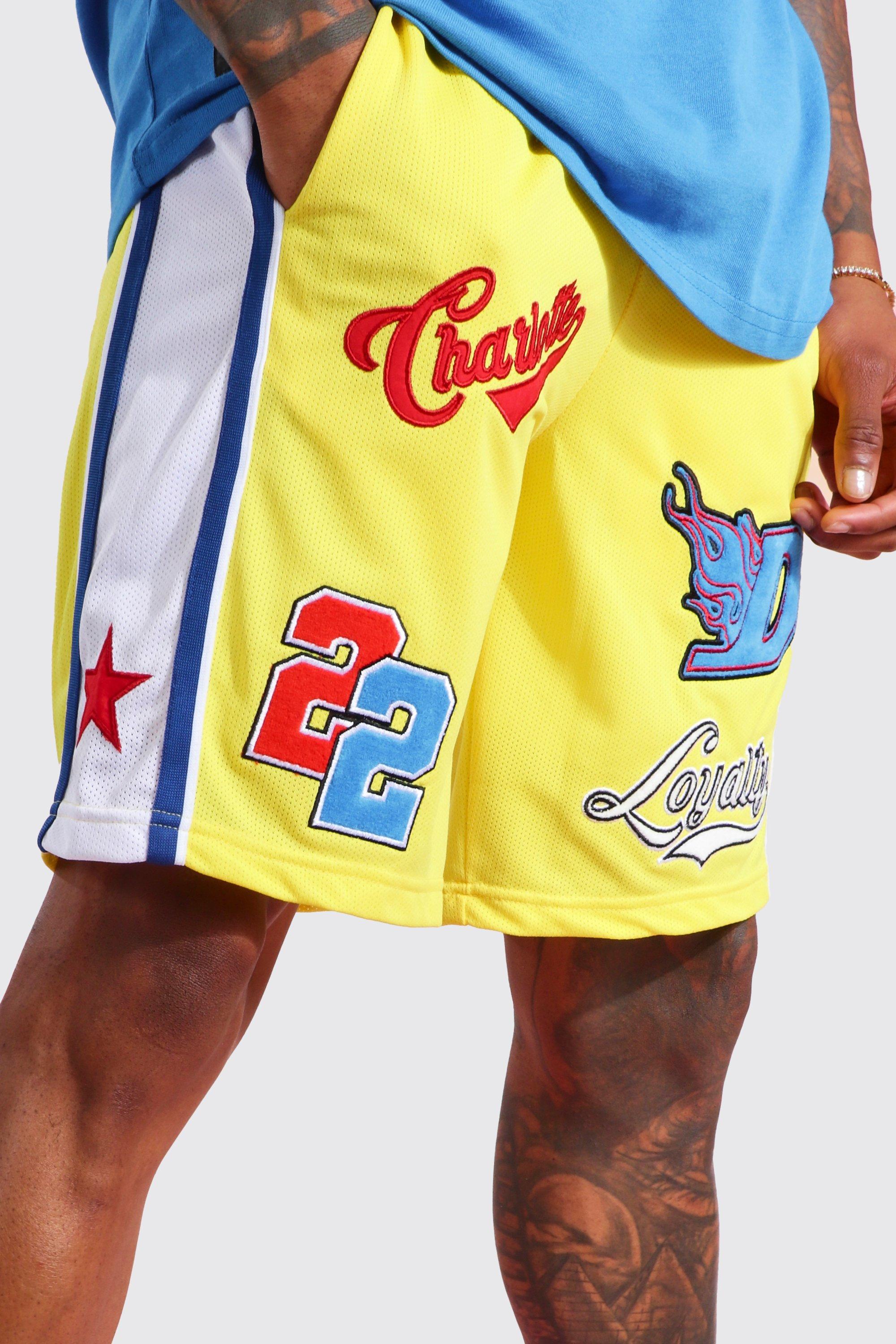 Basketball Short With Badges