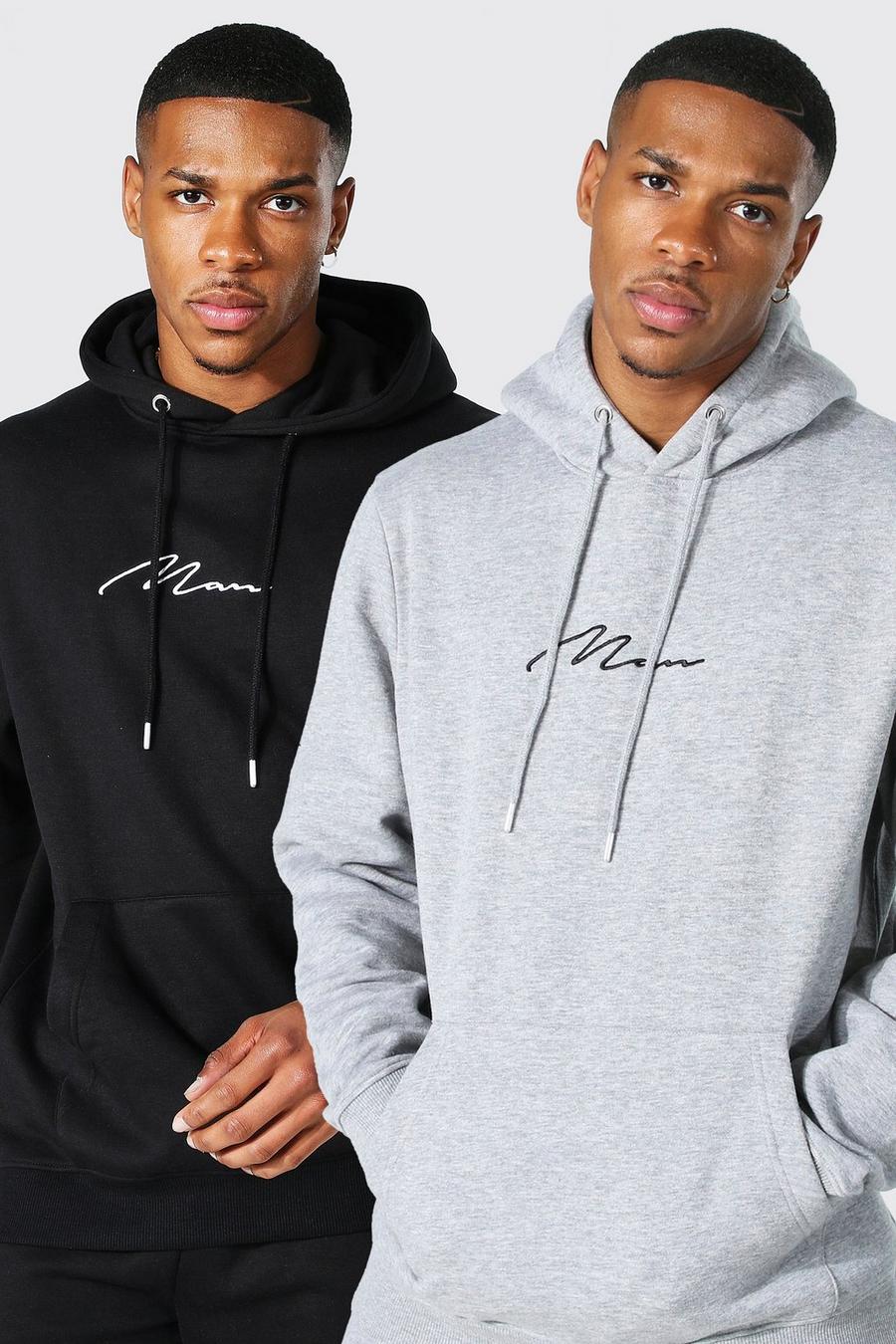 Multi 2 Pack Recycled Man Signature Hoodie image number 1
