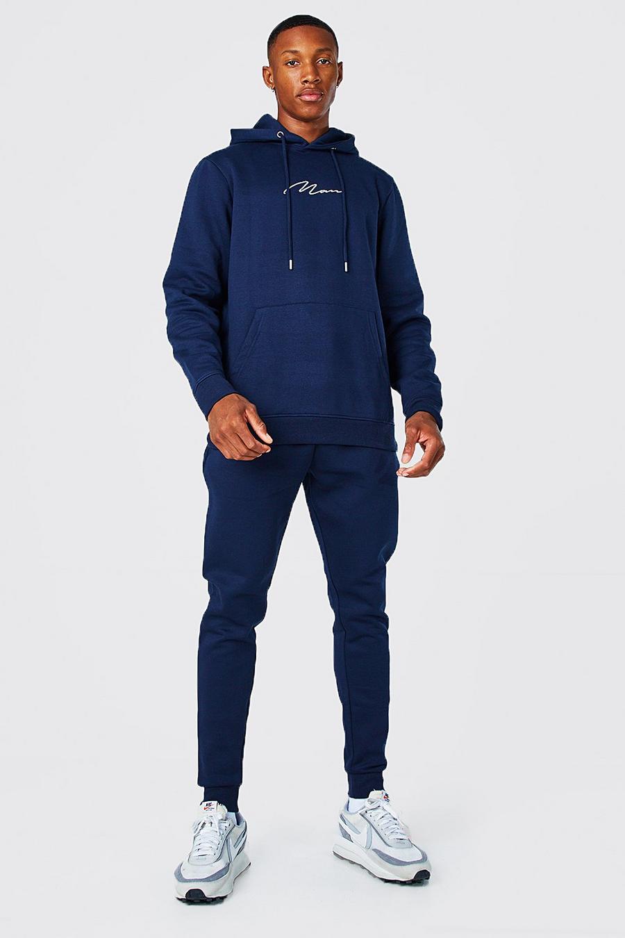 Navy Man Signature Hooded Tracksuit image number 1
