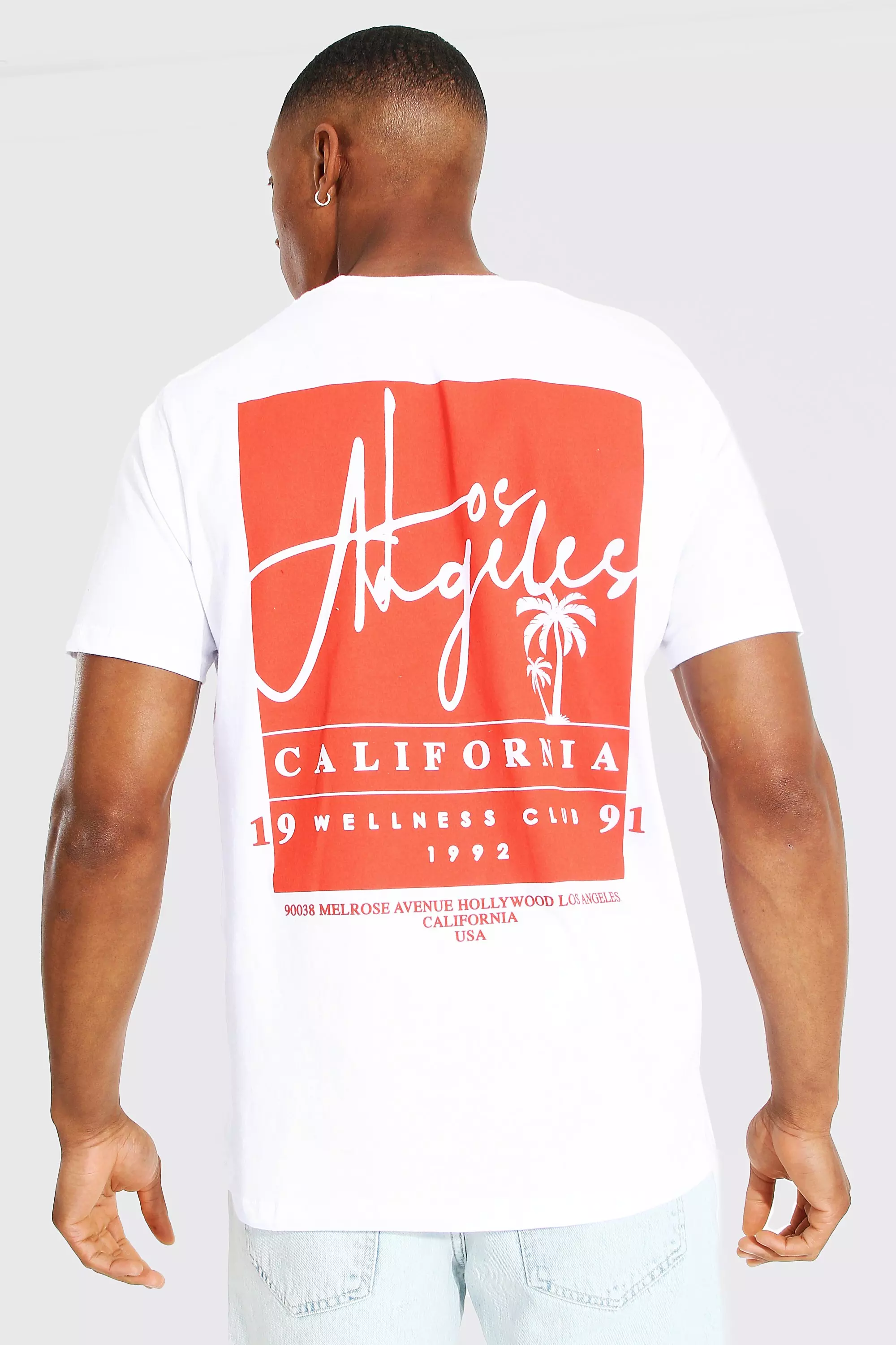 Oversized Los Angeles Back Graphic T-shirt