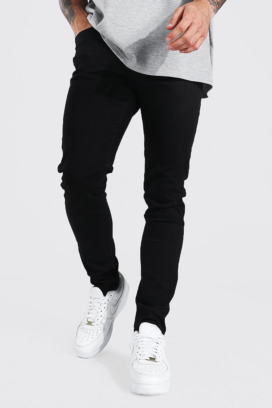 שחור ג'ינס בגזרת סקיני מכיל כותנה אורגנית image number 1