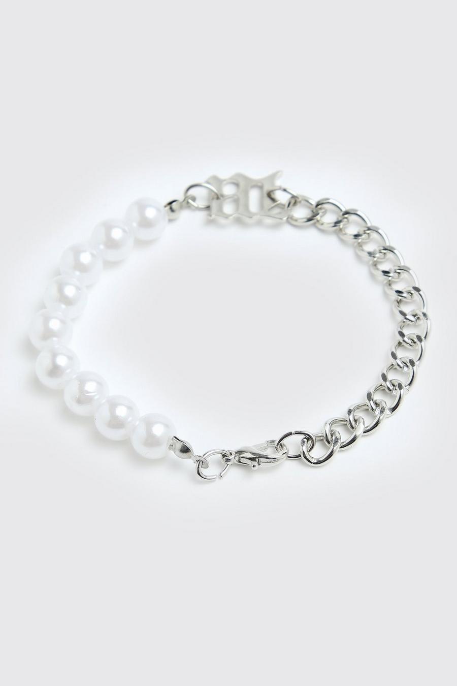 Multi Half And Half Pearl M Bracelet image number 1