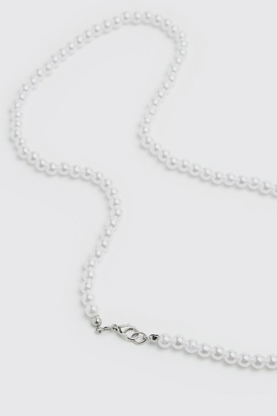 Collana di perle, White bianco image number 1