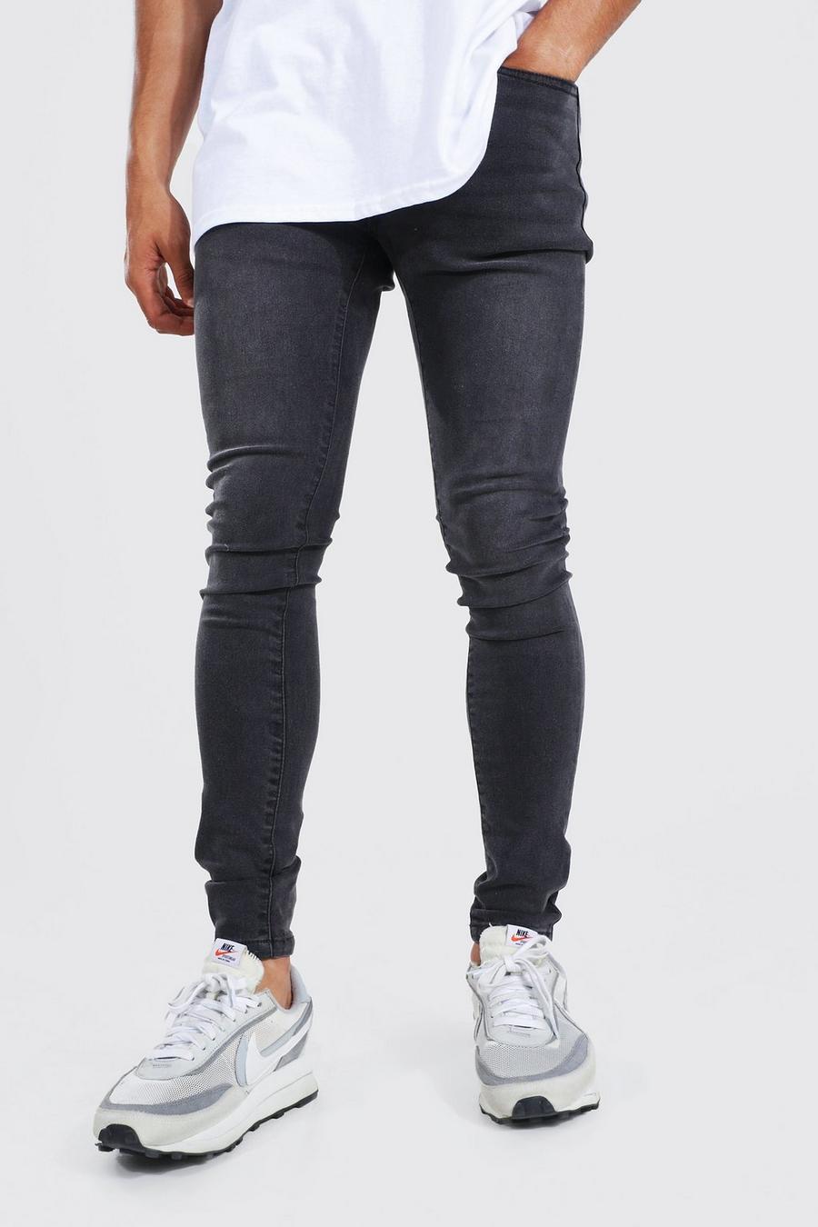 Charcoal Super Skinny Jean Contains Polyester image number 1