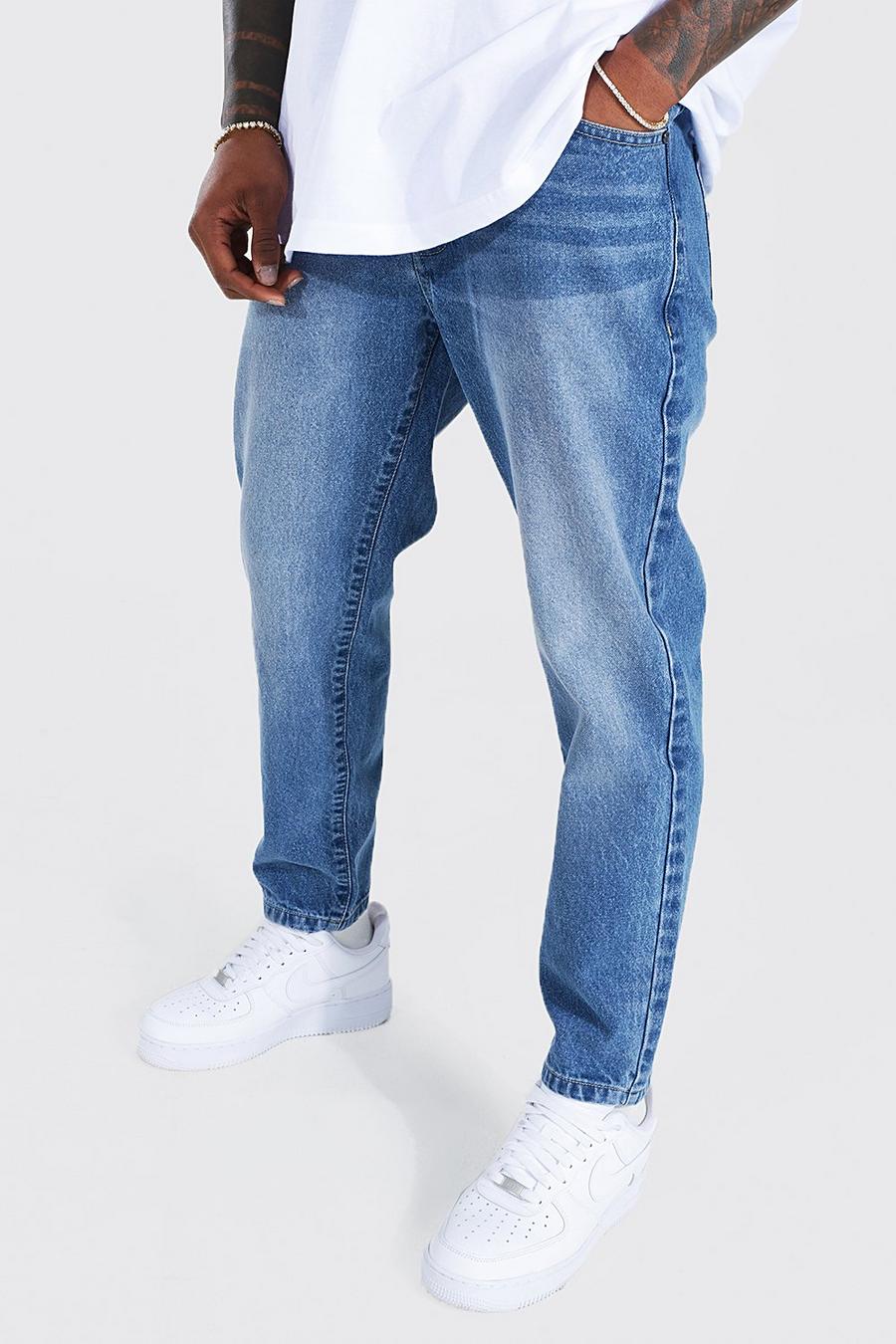 Jeans affusolati con cotone , Mid blue image number 1