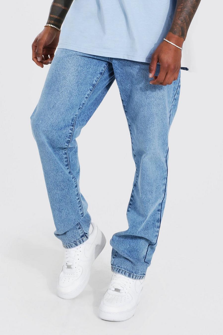 Jeans mit geradem Bein, Light blue bleu image number 1