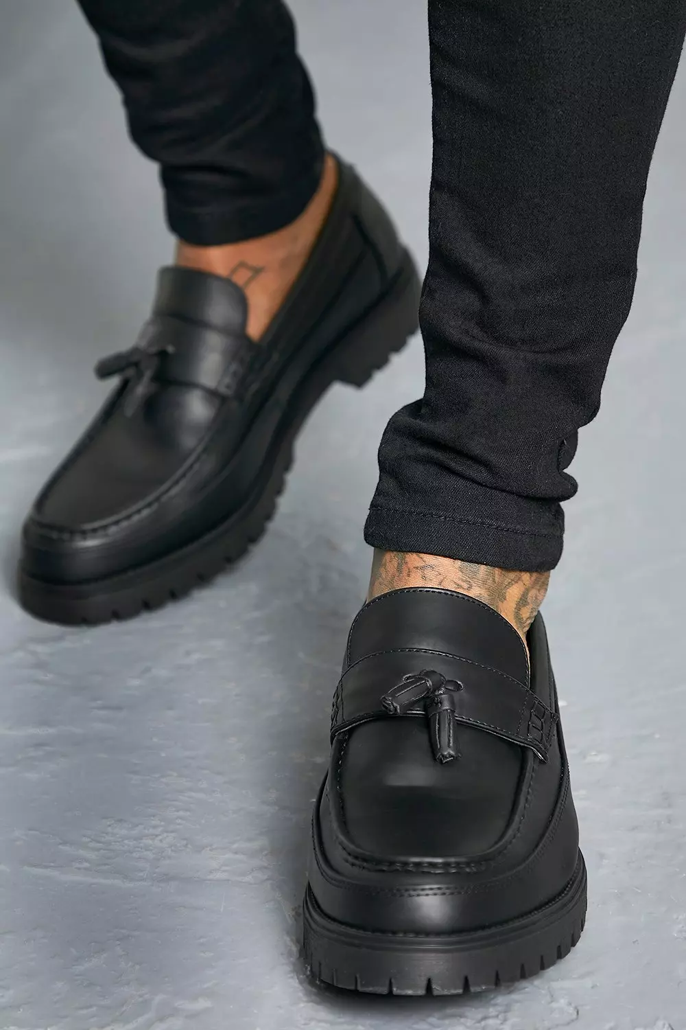 Patent Faux Leather Chunky Loafer