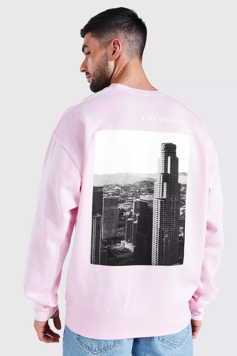 Oversized Los Angeles Extended Neck T-shirt