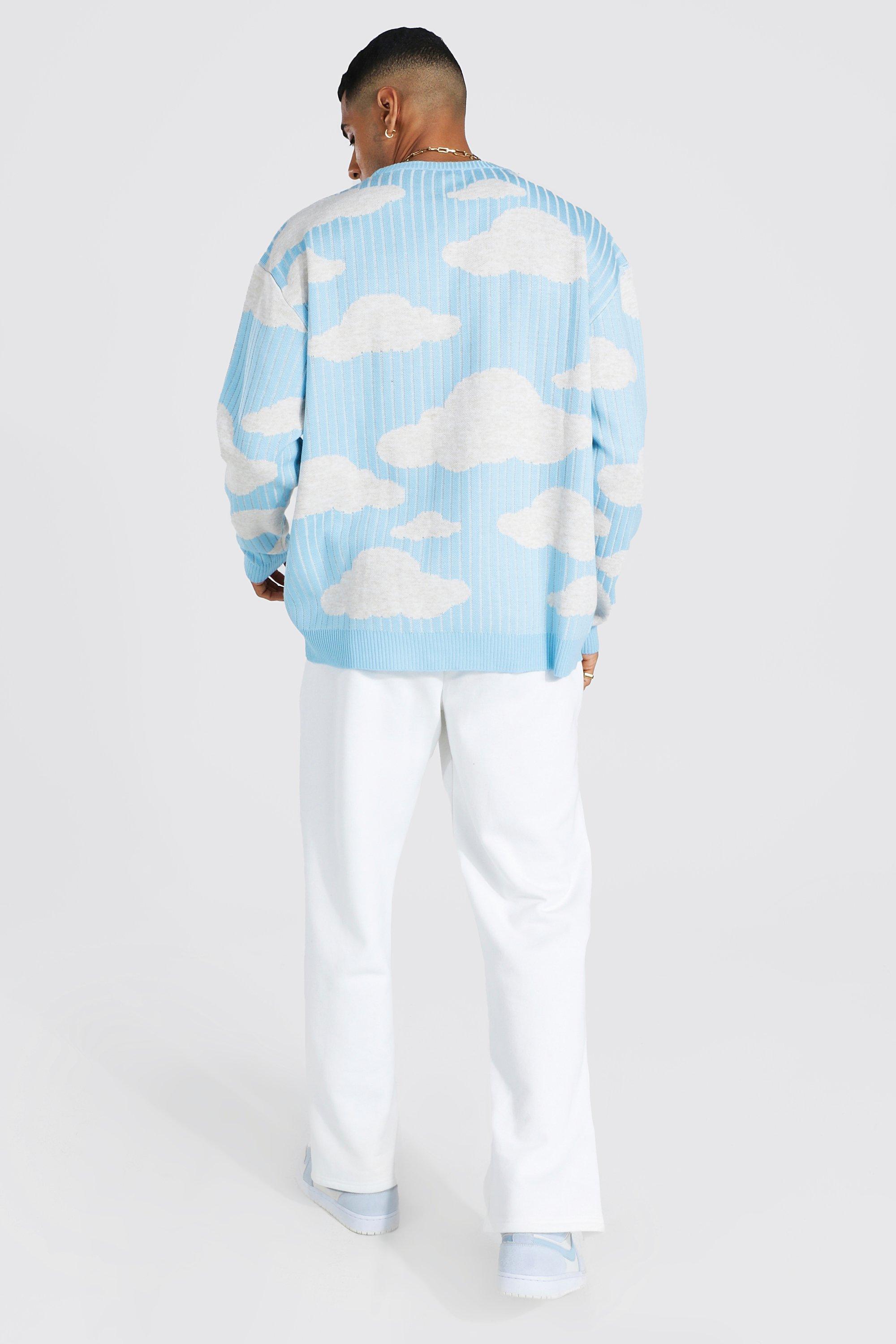 Pull oversize imprim nuage boohoo