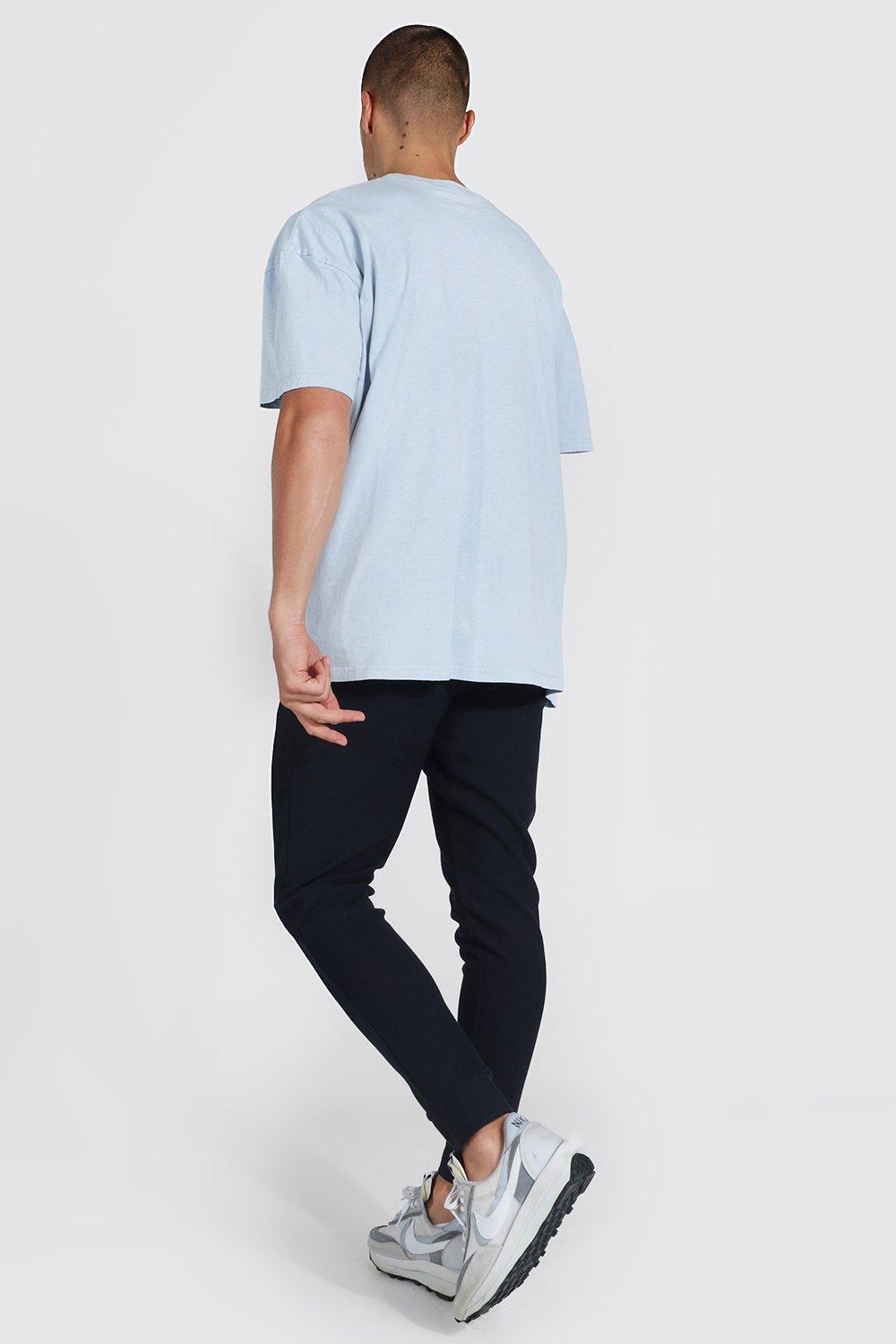 Skinny ribbed joggers online