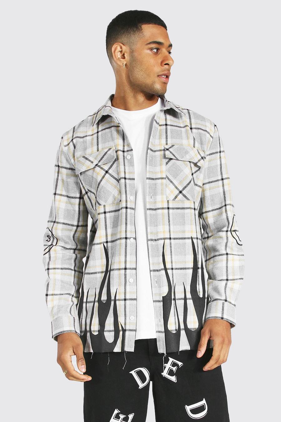 Ecru Ofcl Flame Check Shirt image number 1